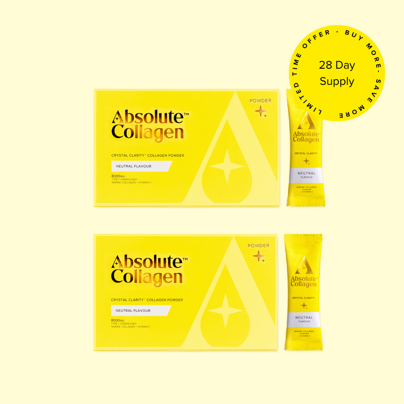 2 x Crystal Clarity™ Marine Collagen Powder Supplement, 14x8g Sachets